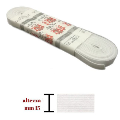 Elastico gallone h mm  15 articolo 822/15 metri 10