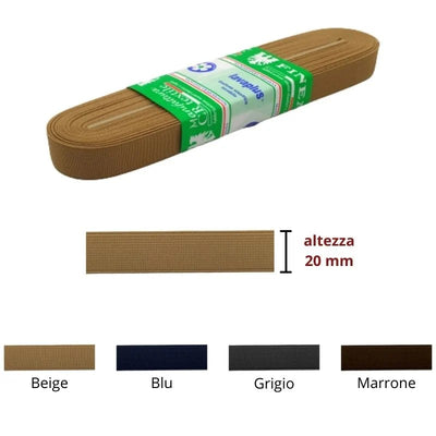 Elastico lavaplus gallone h mm 20 articolo 9140/20/C metri 10