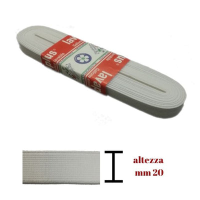 Elastico lavaplus gallone h mm 20 articolo 9140/20 metri 10