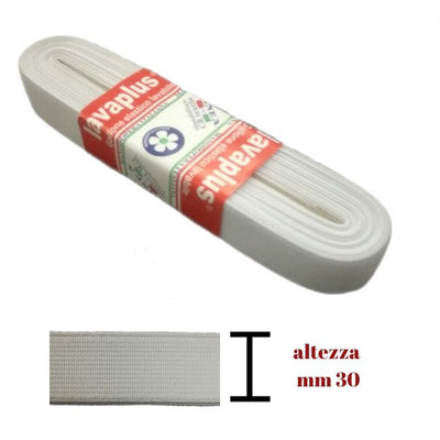 Elastico lavaplus gallone h mm 30 articolo 9140/30 metri 10