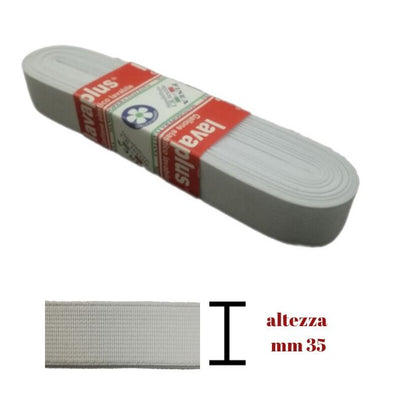Elastico lavaplus gallone h mm 35 articolo 9140/35 metri 10
