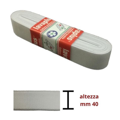 Elastico lavaplus gallone h mm 40 articolo 9140/40 metri 10