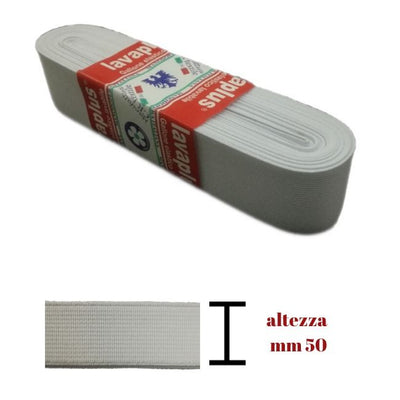 Elastico lavaplus gallone h mm 50 articolo 9140/50 metri 10