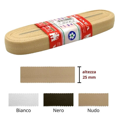 Elastico lavaplus in spugna h mm 25 articolo 48/25 metri 10