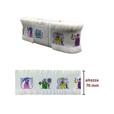 Elastico lavorato h cm 7 articolo 800/70 metri 10