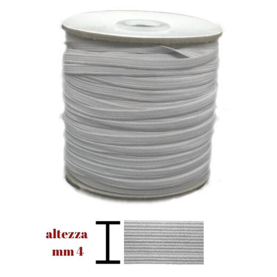 Elastico m100 treccia h mm  4 articolo N 08t metri 100