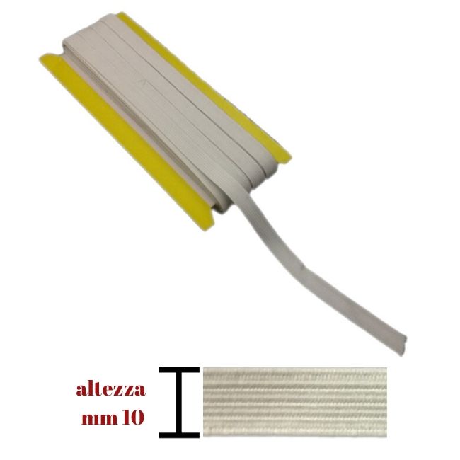 Elastico m20 treccia h mm 10 articolo 16t metri 20