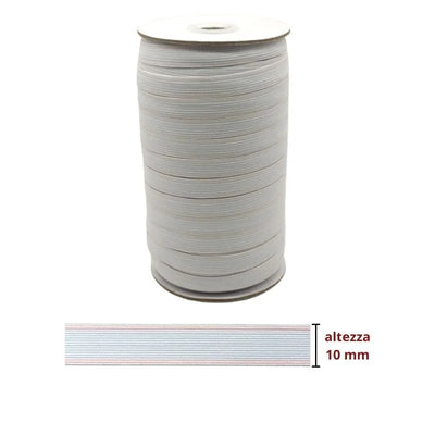Elastico treccia lavabile h mm 10 articolo 16tl metri 100