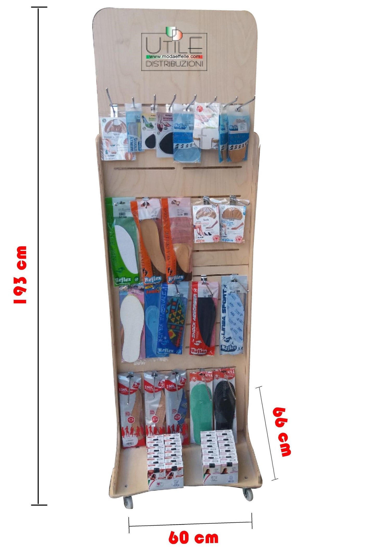 Espositore articolo Solette e Puntalini Antiscivolo