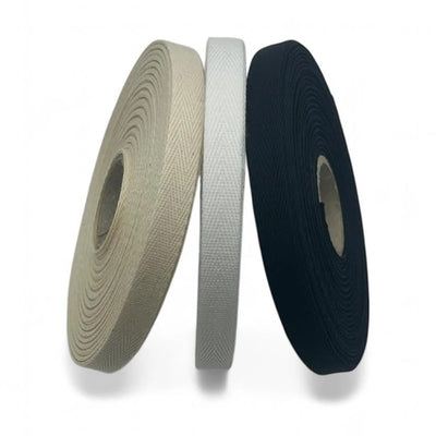 Fettuccia spigata cotone 100% h mm 10 articolo 530/10 metri 20