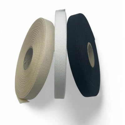 Fettuccia spigata cotone 100% h mm 12 articolo 530/12 metri 20