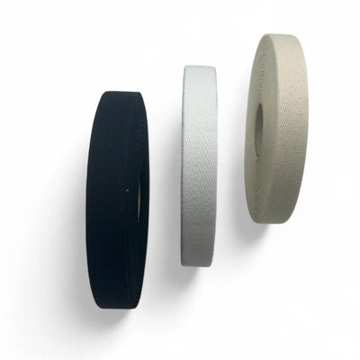 Fettuccia spigata cotone 100% h mm 15 articolo 530/15 metri 20