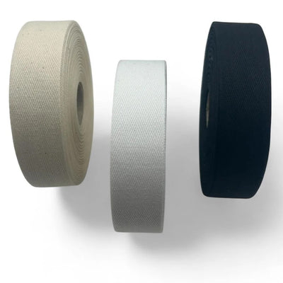 Fettuccia spigata cotone 100% h mm 30 articolo 530/30 metri 20