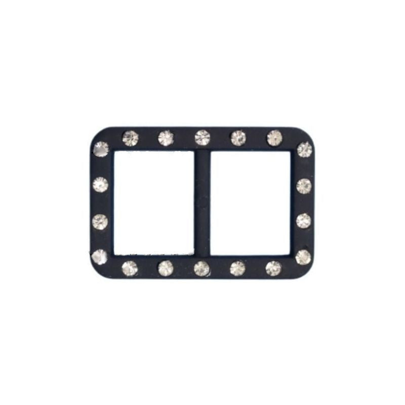 Fibbia plastica con strass h cm 2 articolo 6/476/2 pezzi 10