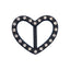 Plastic buckle with rhinestones h 2 cm item 6/476/4 pieces 10