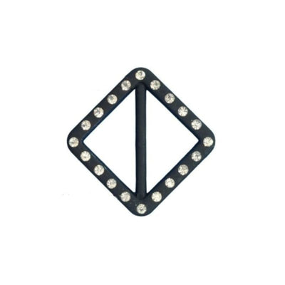 Fibbia plastica con strass h cm 3,5 articolo 6/476/3 pezzi 10