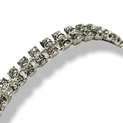 Filo a 2 catena strass (maglia stretta) ss12 (Ø 2 mm) gioiello articolo FM9307