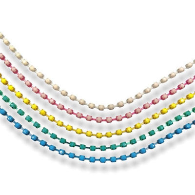 Filo catena strass (maglia larga) gioiello articolo CT090