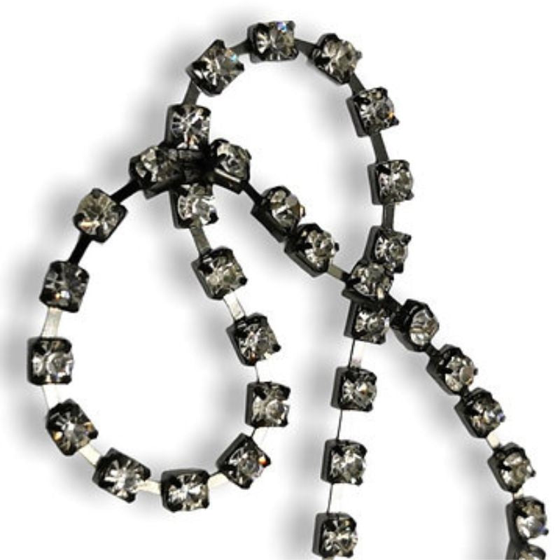Rhinestone chain wire (wide mesh) ss16 (Ø 4 mm) jewel item FM9316