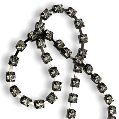 Filo catena strass (maglia larga) ss16 (Ø 4 mm) gioiello articolo FM9316