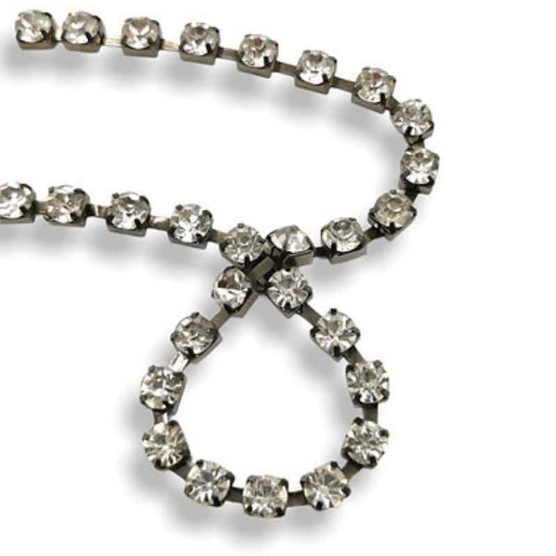 Rhinestone chain wire (wide mesh) ss30 (Ø 6.5 mm) jewel item FM2737