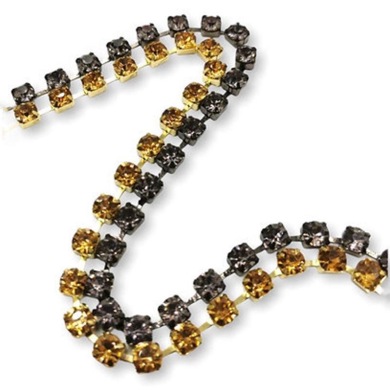 Rhinestone chain wire (wide mesh) ss30 (Ø 6.5 mm) jewel item FM3079