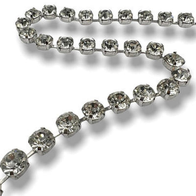 Filo catena strass (maglia larga) ss38 (Ø 8 mm) gioiello articolo FM9959