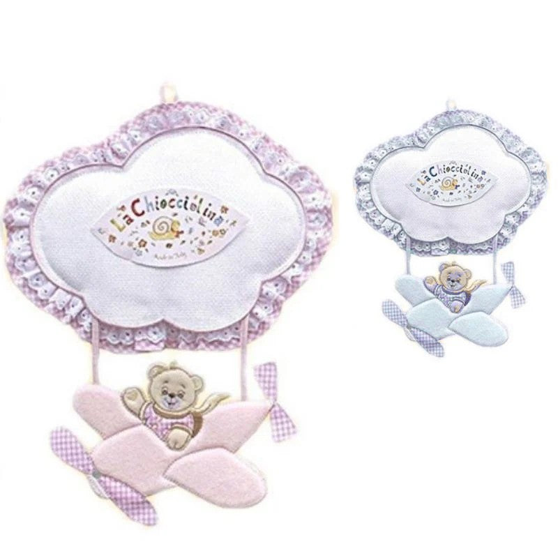 Fiocco nascita con tela aida articolo FN00842.B