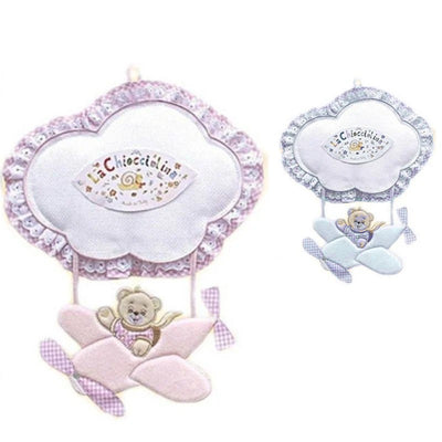 Fiocco nascita con tela aida articolo FN00842.B