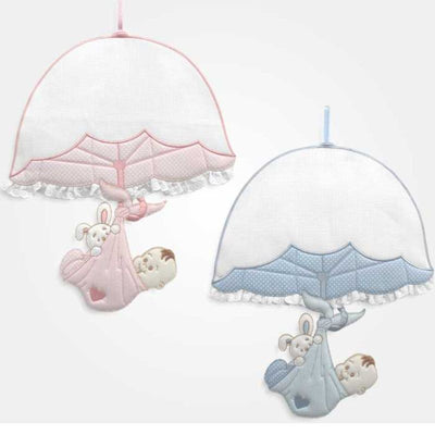 Fiocco nascita con tela aida articolo FN01071.B