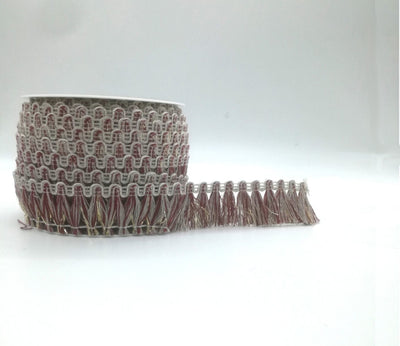 Frangia lamè e lino h mm 35 articolo 6158 metri 20