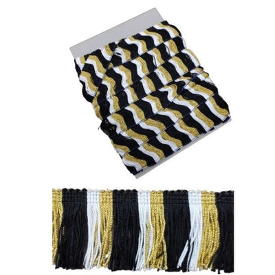 Frangia multicolor h cm 5 lurex  articolo 40318 metri 10