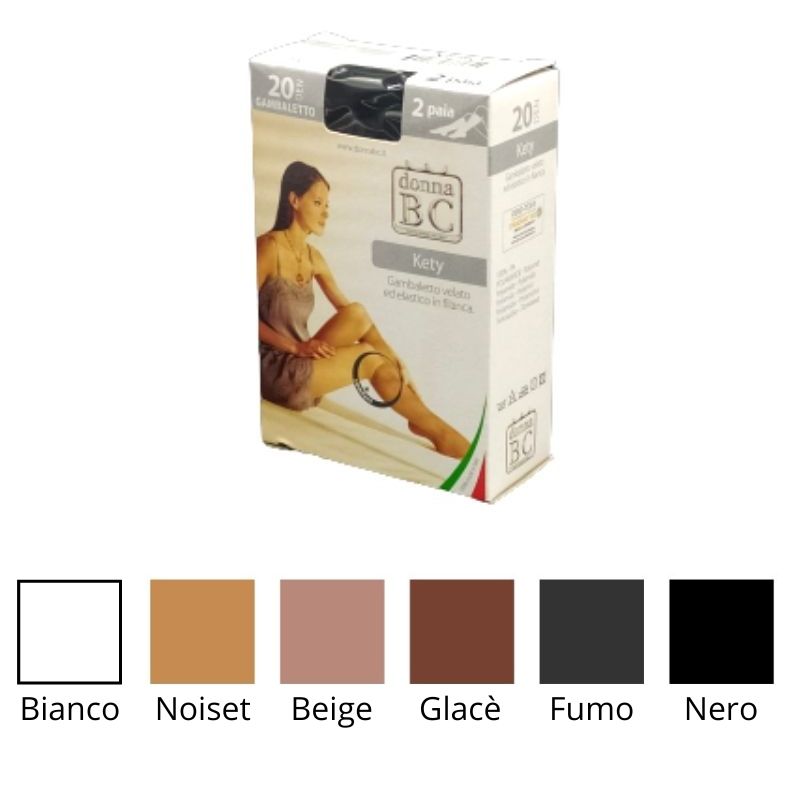 Gambaletto filanca 20 den  articolo Kety 20 donna BC paia 24