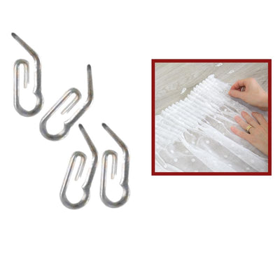 Transparent curtain hooks with a 2cm length, item ARG688C, 1000 pieces