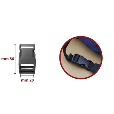 Backpack hook, 20 mm pitch, item FF028, 12 pieces