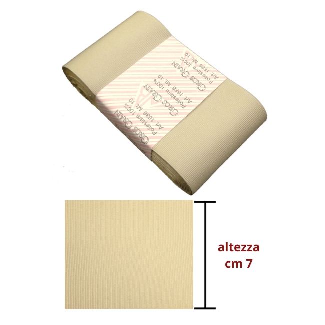 Gros grain n 20 H cm 7 100% polyester article 1686/20 10 meters