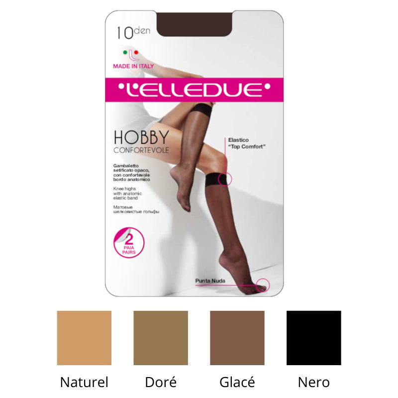 Hobby 10 den gambaletto setificato Elledue paia 24