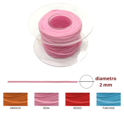 Filo caucciù diametro mm 2 articolo K248 metri 20