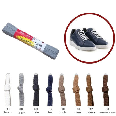 Lacci piatti cm 90 cotone 100% articolo Sport 90 paia 6