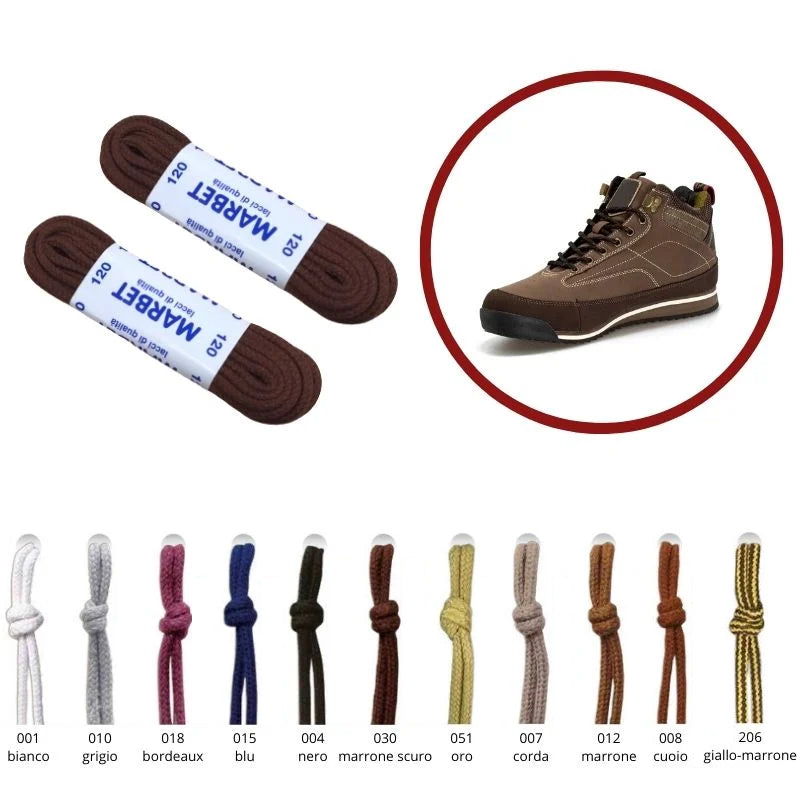 Laccio tondo cm 120 cotone 100% articolo Tondo max 120 paia 6