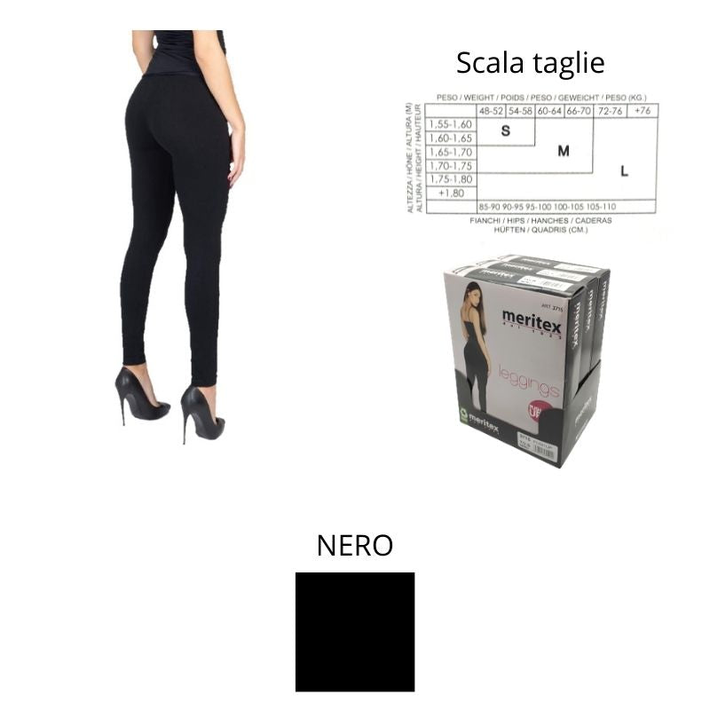 Leggings donna push up elasticizzato articolo 3715 Meritex