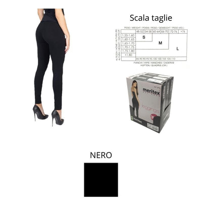 Leggings donna push up elasticizzato articolo 3715 Meritex