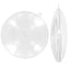 Medaglione plastica trasparente ø cm 11 articolo 2004/110