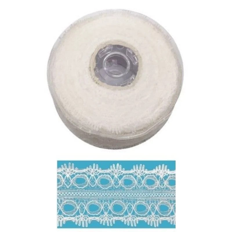 Merletto pizzo nylon H cm 3,5 articolo P1033 metri 25