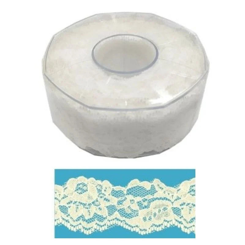 Merletto pizzo nylon H cm 3,7 articolo P1035 metri 25