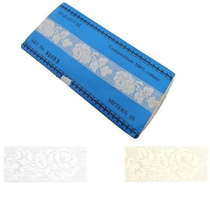 Merletto tramezzo in cotone articolo 81093 metri 10