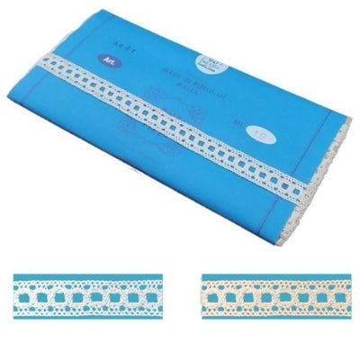 Merletto tramezzo in cotone scaletta articolo 6001 metri 10