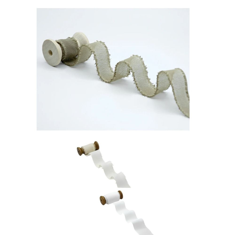 Nastro crepe seta sfrangiato h 30 mm articolo D12/23 metri 25