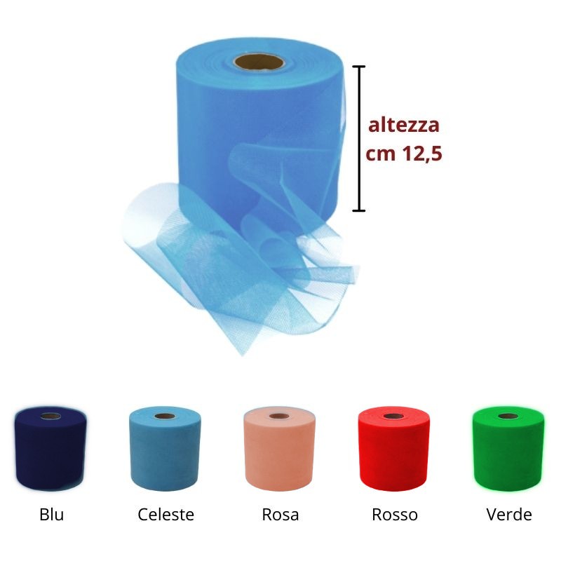 Nastro in tulle h 12,5 cm articolo Baratti metri 100