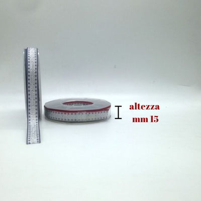 Nastro lavorato lamè h mm 15 articolo  V132/15 metri 20